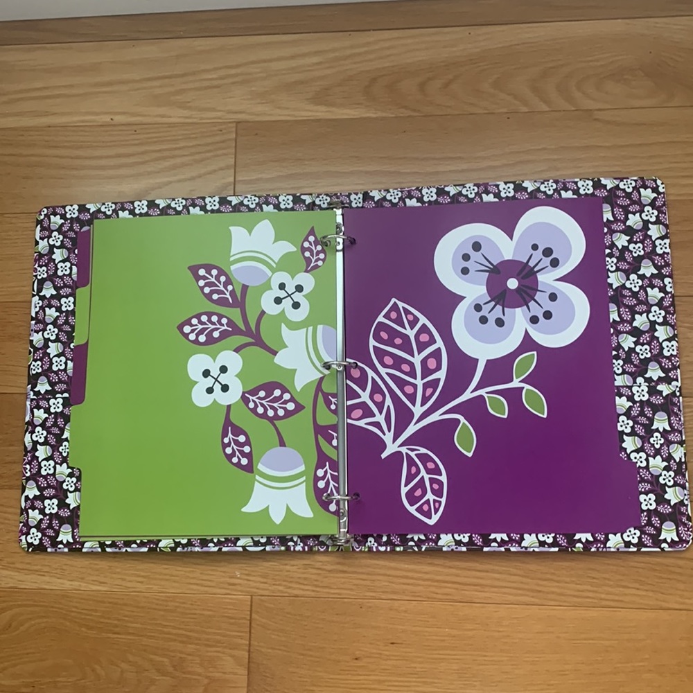 Vera Bradley Frills Plum Petals Messenger Bag - Picture 3 of 10
